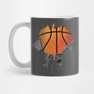 Shredded, Ripped and Torn Basketball Mug